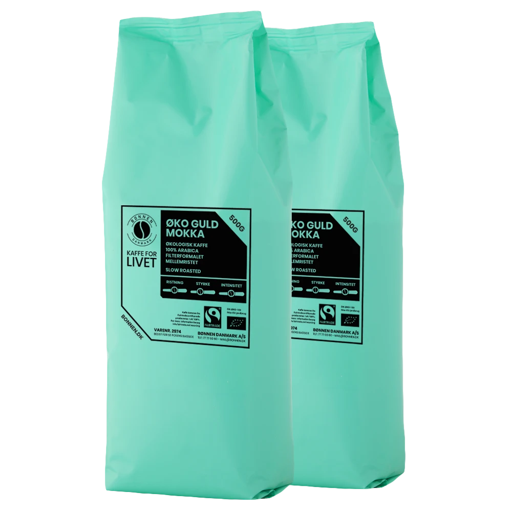 Økologisk Guld Mokka 16x500 gr, 100% Arabica